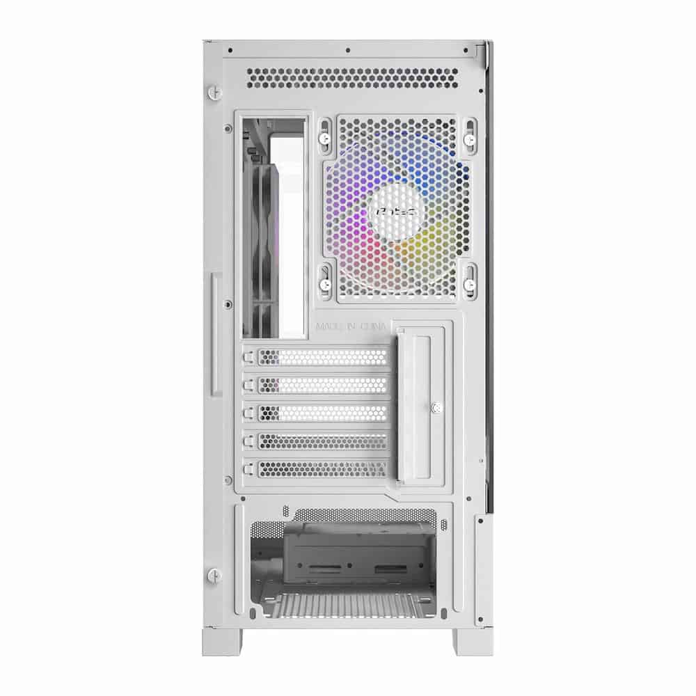 (image for) Antec CX500M RGB MicroATX Tempered Glass White PC Gaming Case